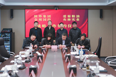 陜外集團(tuán)與周至縣政府、愛(ài)菊糧油、金周?chē)?guó)投、央林實(shí)業(yè)座談交流并簽署戰(zhàn)略合作協(xié)議